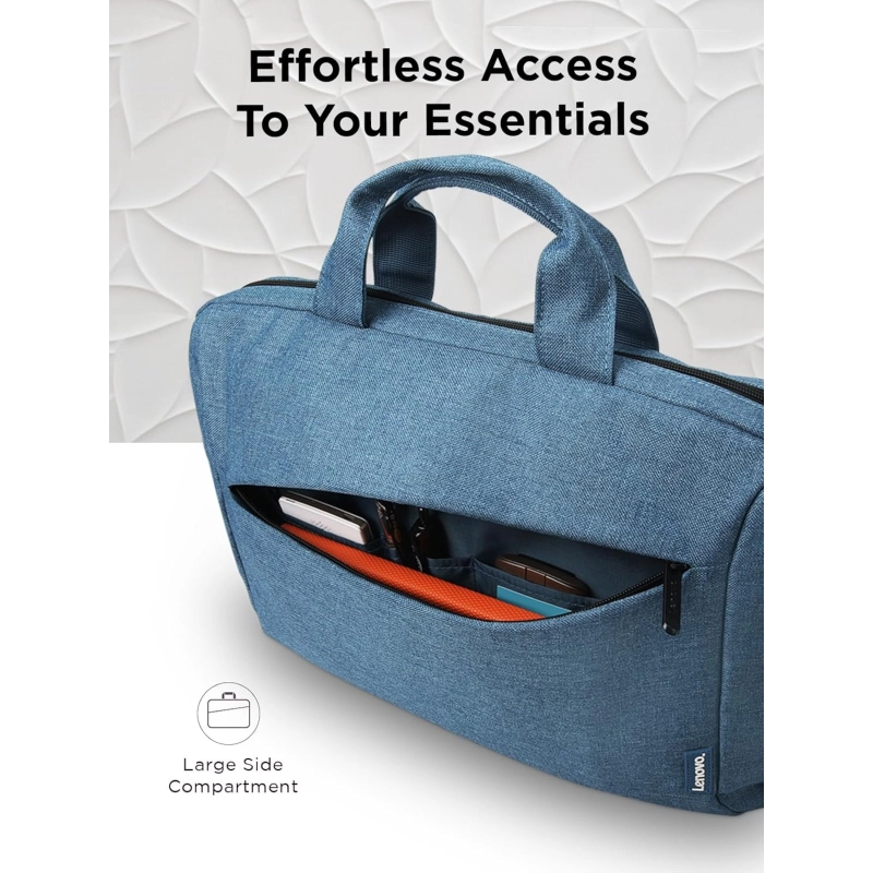 Lenovo Casual Laptop Briefcase T210 (Toploader) 15.6-inch Water Repellent Blue 