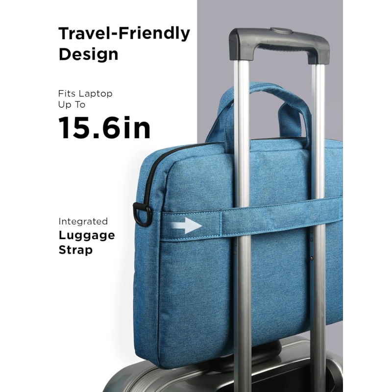 Lenovo Casual Laptop Briefcase T210 (Toploader) 15.6-inch Water Repellent Blue 