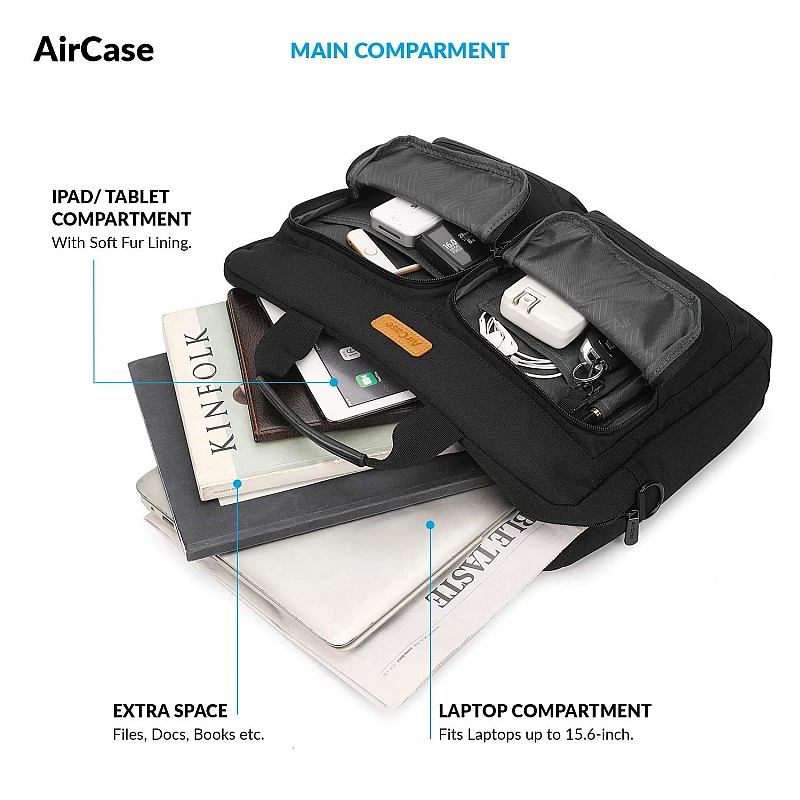 AirCase C31 Laptop Bag Messenger Bag Case for 13-Inch/ 14 Inch/ 15.6 Inch Laptop MacBook AirCase C31 Laptop Bag Messenger Bag Case for 13-Inch/ 14 Inch/ 15.6 Inch Laptop MacBook