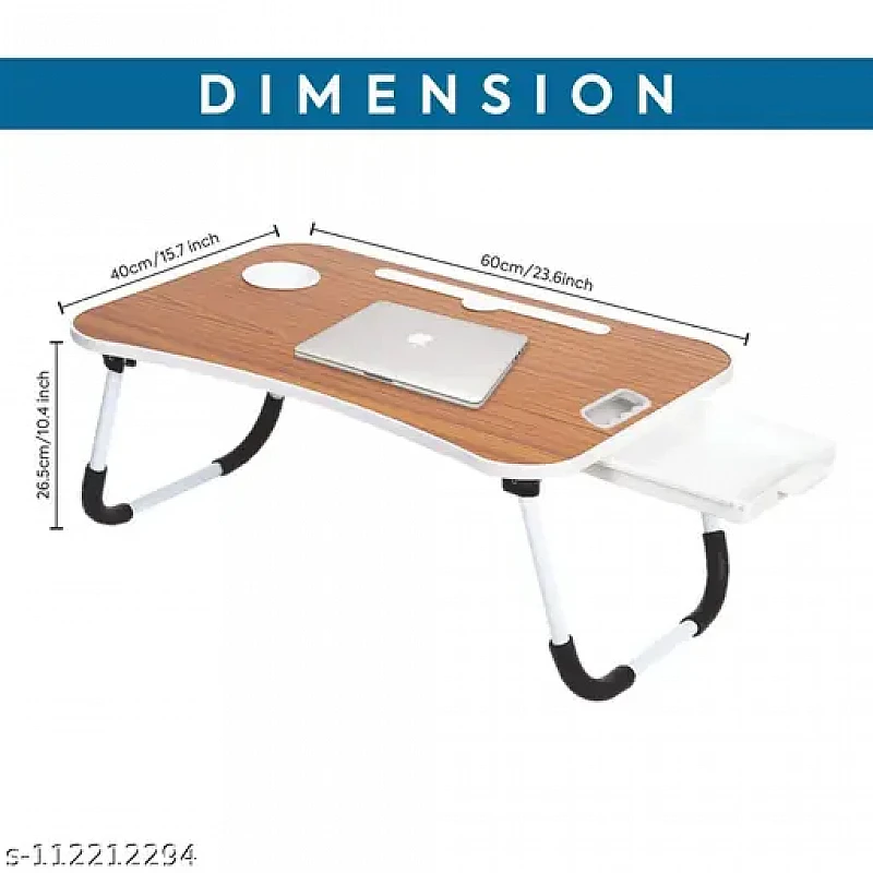Callas Multipurpose Foldable Laptop Table with Cup Holder Study Table and Bed Table Callas Multipurpose Foldable Laptop Table with Cup Holder Study Table and Bed Table