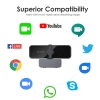 Live Tech Meet Webcam with Digital Microphone, Plug and Play USB Streaming Camera 