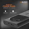 Gionee 10000mAh Li-Polymer Wireless Charging Power Bank with USB Port and Power Meter Gionee 10000mAh Li-Polymer Wireless Charging Power Bank with USB Port and Power Meter