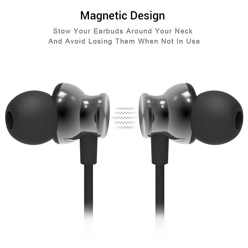 pTron Intunes Pro Magnetic in-Ear Wireless Bluetooth Headphones with Mic - (Gray) pTron Intunes Pro Magnetic in-Ear Wireless Bluetooth Headphones with Mic - (Gray)
