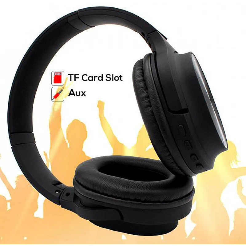 pTron Studio Pro Soundster Hi-Fi Over The Ear Wireless Bluetooth Headphones with Mic pTron Studio Pro Soundster Hi-Fi Over The Ear Wireless Bluetooth Headphones with Mic