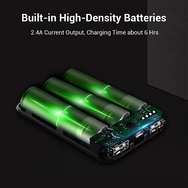 PTron Dynamo 10000mAh Li-Polymer Power Bank, BIS Certified, Ultra-Compact, 2.4A Fast Charging PTron Dynamo 10000mAh Li-Polymer Power Bank, BIS Certified, Ultra-Compact, 2.4A Fast Charging