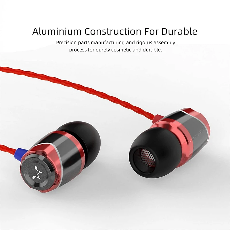 Soundmagic E10C in-Ear Wired Headphones with Mic (Red) Soundmagic E10C in-Ear Wired Headphones with Mic (Red)