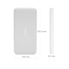Redmi 10000mAh Lithium Polymer Power Bank with 10 Watt Fast Charging, (White)