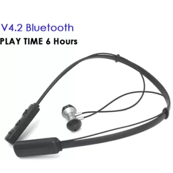 PTron Tangent Pro Headphone Neckband Stereo Earphone Bluetooth with Mic for All Smartphones (Grey/Black) PTron Tangent Pro Headphone Neckband Stereo Earphone Bluetooth with Mic for All Smartphones (Grey/Black)