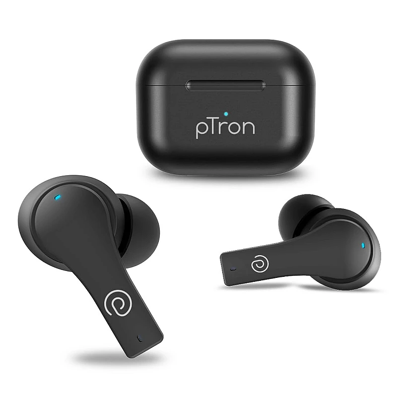 pTron Bassbuds Tango ENC Bluetooth Truly Wireless in Ear Earbuds with mic (Black) pTron Bassbuds Tango ENC Bluetooth Truly Wireless in Ear Earbuds with mic (Black)