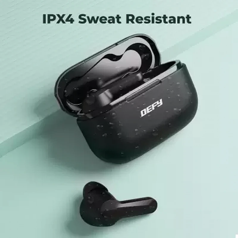 DEFY Gravity Zen with 4 Mics ENC, Low Latency and Brisk Charging Bluetooth Headset (Bold Black, In the Ear) DEFY Gravity Zen with 4 Mics ENC, Low Latency and Brisk Charging Bluetooth Headset (Bold Black, In the Ear)