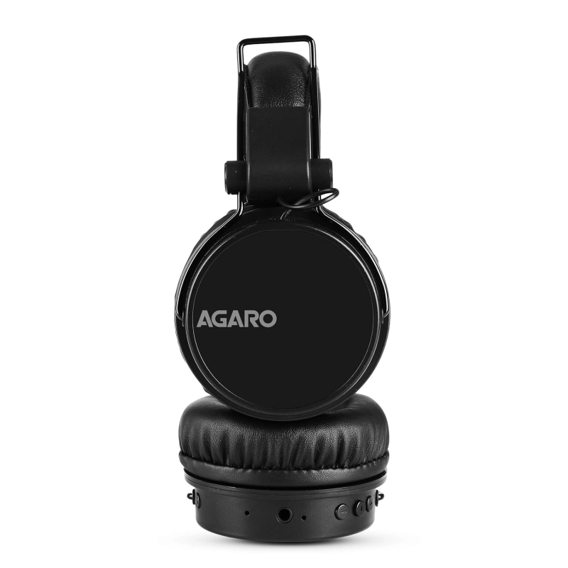 AGARO - 33327 Fusion On-Ear Bluetooth Headphones with Mic Black AGARO - 33327 Fusion On-Ear Bluetooth Headphones with Mic Black