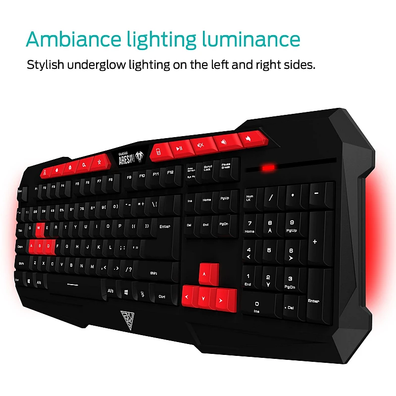 GAMDIAS ARES-GKC 100 Gaming Membrane Keyboard and Mouse GAMDIAS ARES-GKC 100 Gaming Membrane Keyboard and Mouse