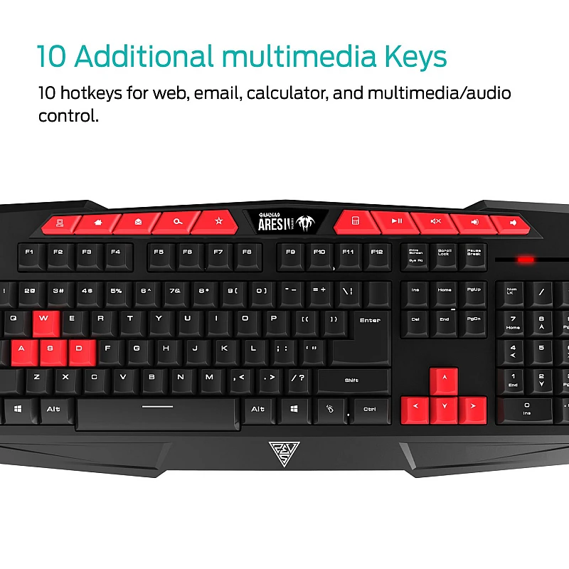 GAMDIAS ARES-GKC 100 Gaming Membrane Keyboard and Mouse GAMDIAS ARES-GKC 100 Gaming Membrane Keyboard and Mouse