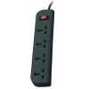 Belkin Essential Series 4-Socket Surge Protector Universal Socket with 5ft Heavy Duty Cable (Grey)-