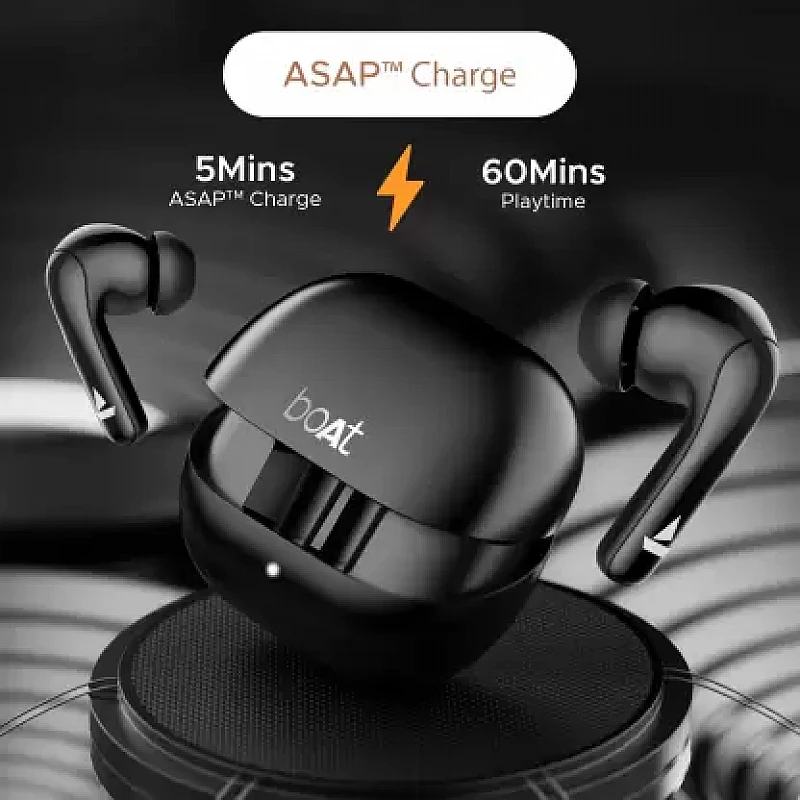 boAt Airdopes 155 40 hrs Playtime,In-Ear Detection,Quad Mics ENx Tech,ASAP Charge Bluetooth Headset (Active Black, True Wireless) boAt Airdopes 155 40 hrs Playtime,In-Ear Detection,Quad Mics ENx Tech,ASAP Charge Bluetooth Headset (Active Black, True Wireless)