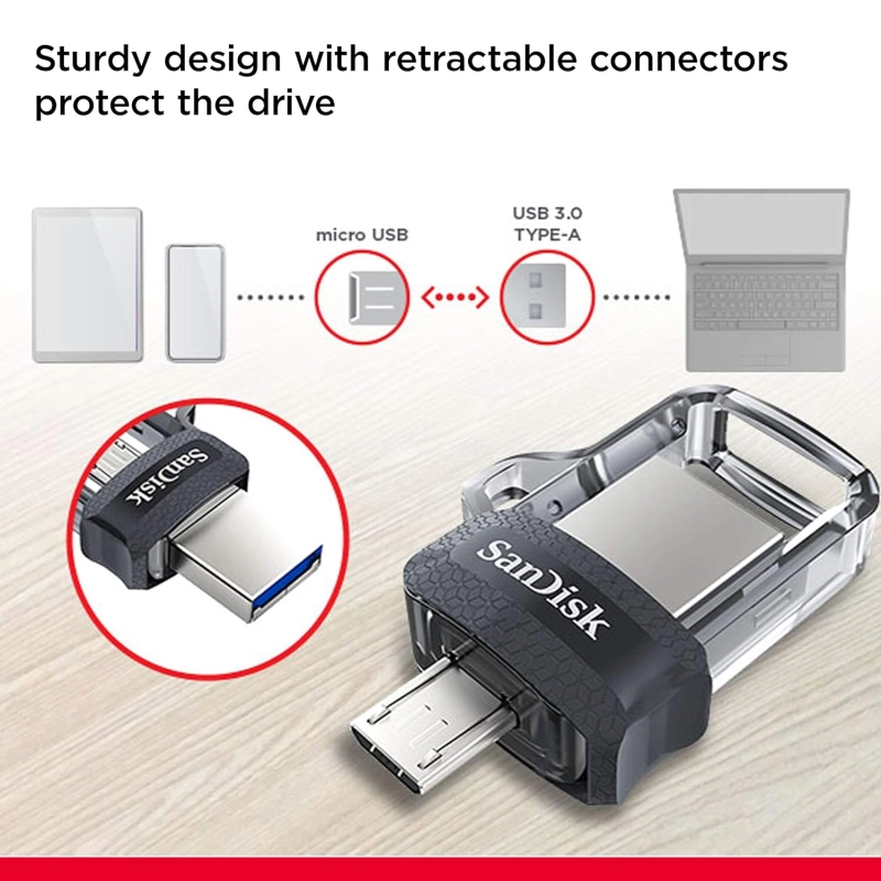 SanDisk Ultra Dual 32GB USB 3.0 OTG Pen Drive (loose) SanDisk Ultra Dual 32GB USB 3.0 OTG Pen Drive (loose)