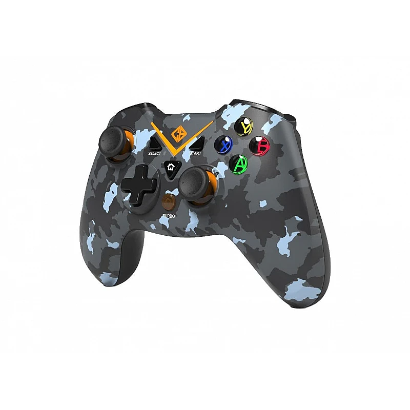 Cosmic Byte C3070W 2.4G Wireless Gamepad for PC PS3 Rubberized Texture Camo Black Cosmic Byte C3070W 2.4G Wireless Gamepad for PC PS3 Rubberized Texture Camo Black