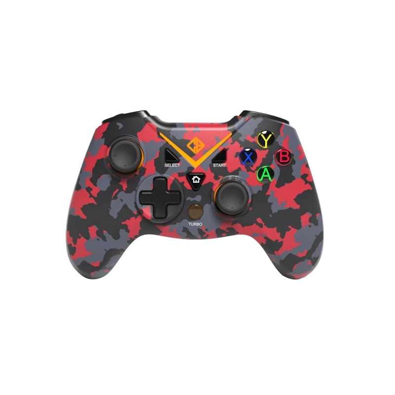 Cosmic Byte C3070W 2.4G Wireless Gamepad for PC PS3 Rubberized Camo Red