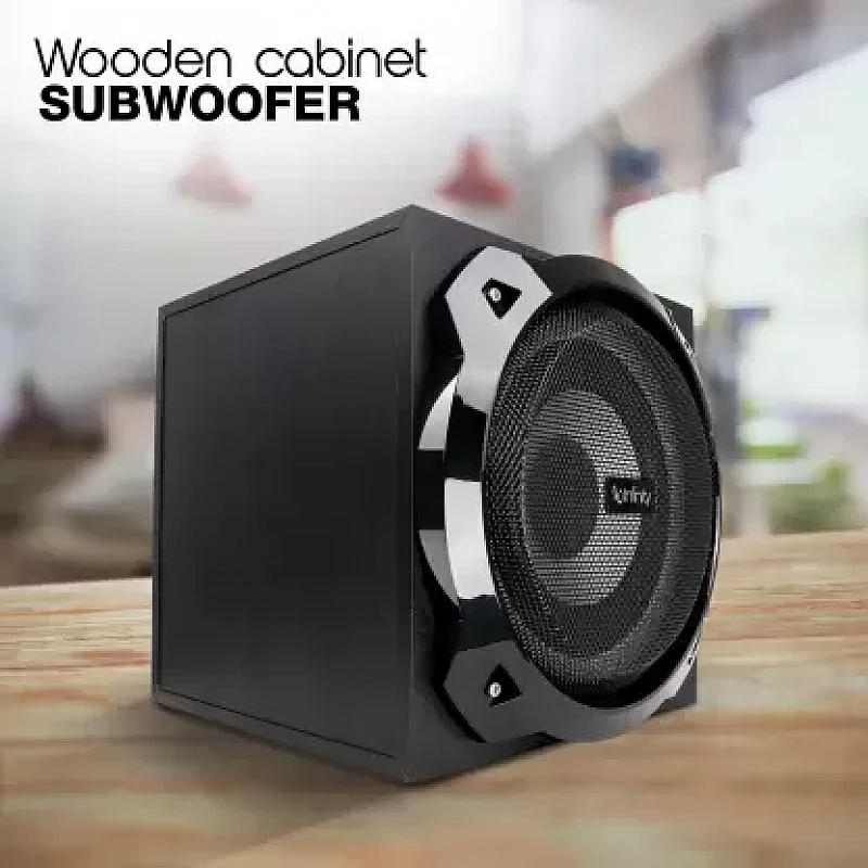 Infinity (JBL) Hardrock 210 Deep Bass 2.1 Channel Multimedia Speaker (100 Watts Peak Output) Infinity (JBL) Hardrock 210 Deep Bass 2.1 Channel Multimedia Speaker (100 Watts Peak Output)