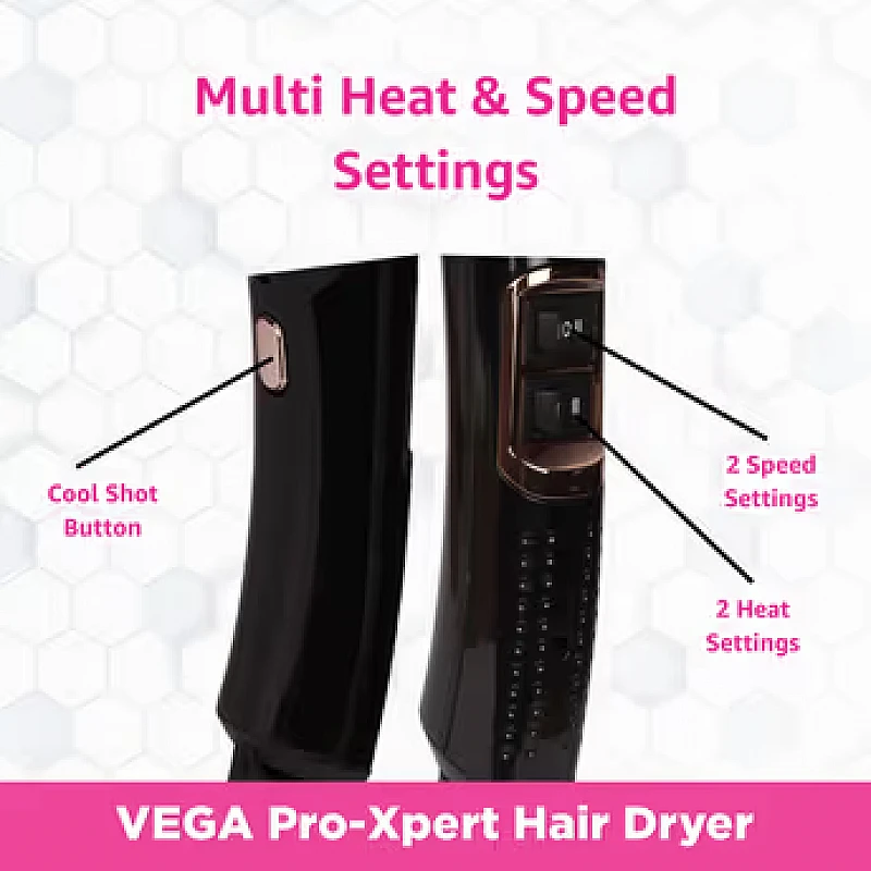 VEGA VHDP-03 Pro-Xpert 2200 W Hair Dryer BLACK VEGA VHDP-03 Pro-Xpert 2200 W Hair Dryer BLACK