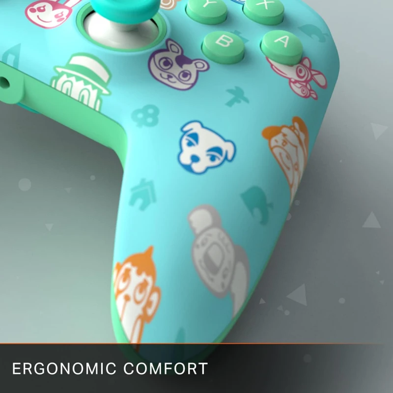PowerA Enhanced Wired Gaming Controller for Nintendo Switch, Animal Crossing, Blue PowerA Enhanced Wired Gaming Controller for Nintendo Switch, Animal Crossing, Blue