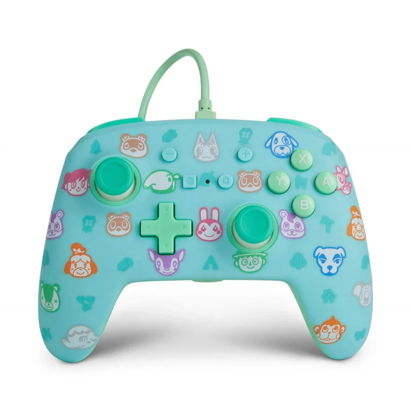 PowerA Enhanced Wired Gaming Controller for Nintendo Switch, Animal Crossing, Blue PowerA Enhanced Wired Gaming Controller for Nintendo Switch, Animal Crossing, Blue