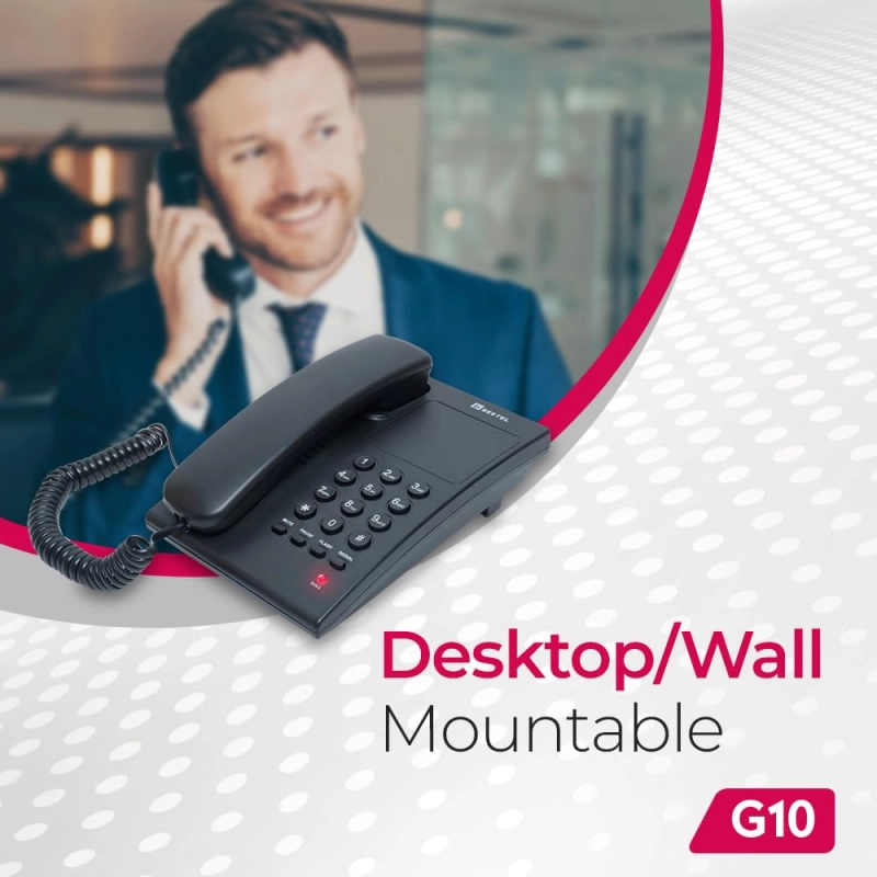 Beetel G10 Newly Launched, Corded Landline Phone Black Beetel G10 Newly Launched, Corded Landline Phone Black