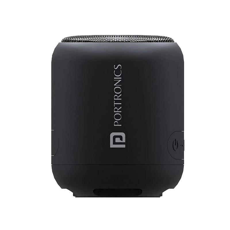 Portronics SoundDrum 1 10W TWS Portable , Inbuilt-FM and Type C Charging 10 W Bluetooth Speaker Black, Mono Channel Portronics SoundDrum 1 10W TWS Portable , Inbuilt-FM and Type C Charging 10 W Bluetooth Speaker Black, Mono Channel