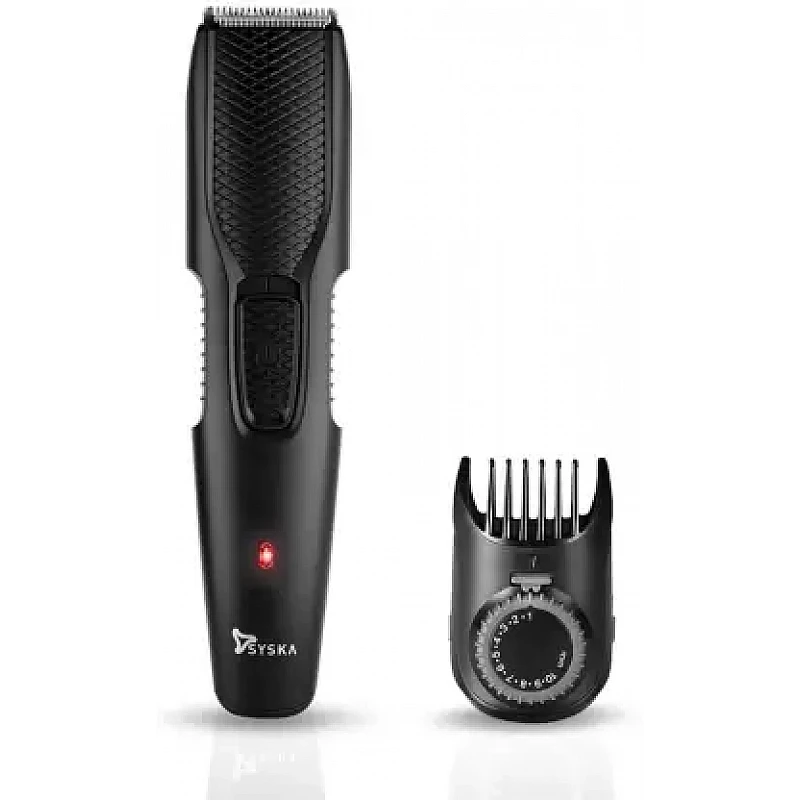 Syska HT200 PRO Trimmer 45 min Runtime 10 Length Settings (Black) Syska HT200 PRO Trimmer 45 min Runtime 10 Length Settings (Black)