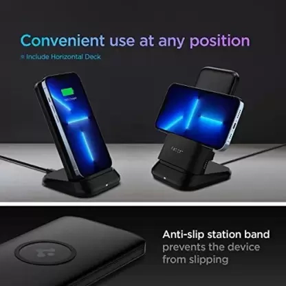 Spigen 10000 mAh 20 W Wireless Power Bank Black, Lithium Polymer, Fast Charging for Mobile, Laptop)