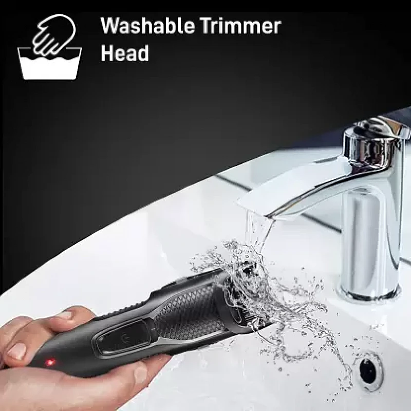 Syska HT200 PRO Trimmer 45 min Runtime 10 Length Settings (Black) Syska HT200 PRO Trimmer 45 min Runtime 10 Length Settings (Black)