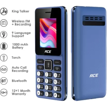 itel Ace2 lite Keypad Mobile 1000 mAh Battery Blue