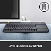 Logitech K400 Plus Wireless Livingroom Keyboard Black Logitech K400 Plus Wireless Livingroom Keyboard Black