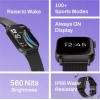 Fitshot Crystal 1.8inch AMOLED Display with bluetooth calling  (Black Strap Regular)