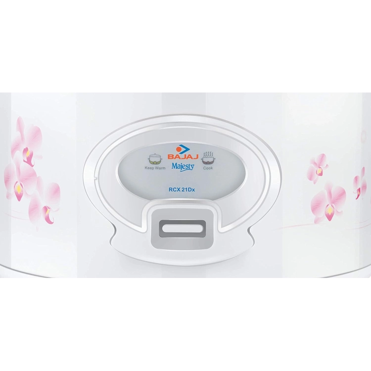 BAJAJ Majesty New RCX21 delux. Electric Rice Cooker with Steaming Feature  (1.8 L, White)