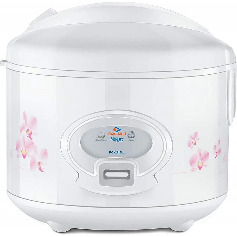 BAJAJ Majesty New RCX21 delux. Electric Rice Cooker with Steaming Feature  (1.8 L, White)