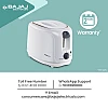 Bajaj ATX 4 750-Watt 2-Slice Pop-up Toaster Dust Cover Slide Out Crumb Tray 6-Level Browning Controls Mid-Cycle Cancel Feature White Electric Toaster Bajaj ATX 4 750-Watt 2-Slice Pop-up Toaster Dust Cover Slide Out Crumb Tray 6-Level Browning Controls Mid-Cycle Cancel Feature White Electric Toaster