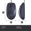 Logitech B100 Computer USB Mouse Black Logitech B100 Computer USB Mouse Black