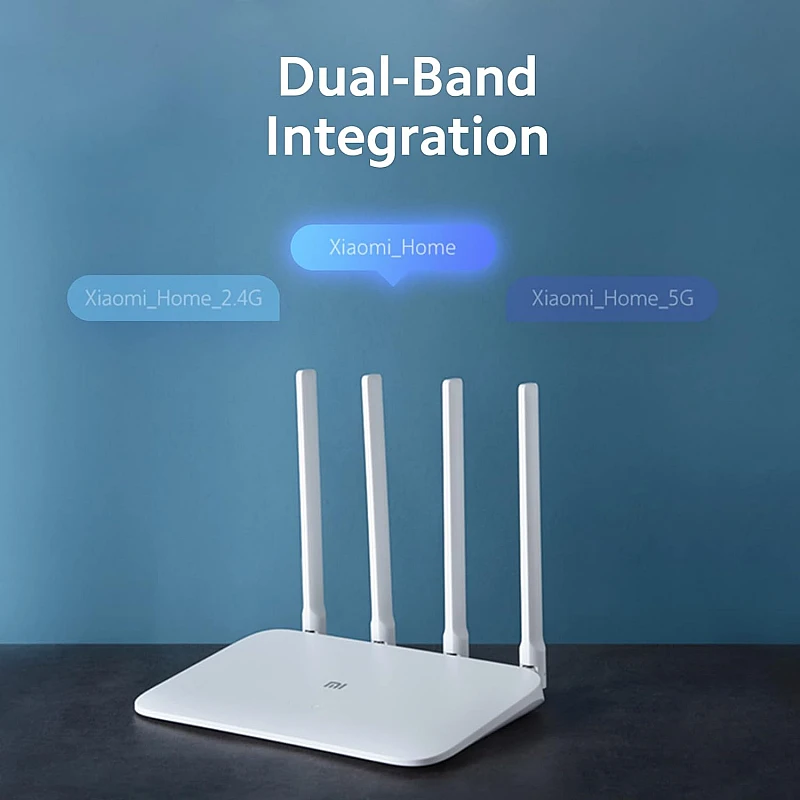 Xiaomi Mi 4A Dual Band Ethernet 1200Mbps Speed Router| 2.4GHz and 5GHz Frequency 128MB RAM White Xiaomi Mi 4A Dual Band Ethernet 1200Mbps Speed Router| 2.4GHz and 5GHz Frequency 128MB RAM White