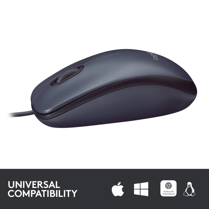 Logitech B100 Computer USB Mouse Black Logitech B100 Computer USB Mouse Black