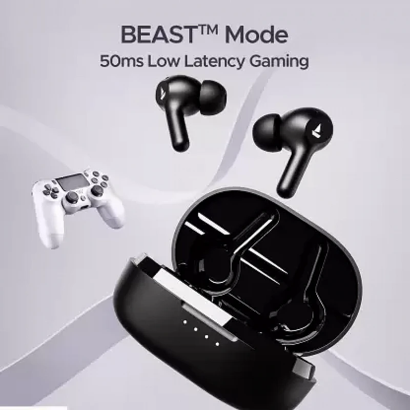 boAt Airdopes 71 40 HRS Playback Beast Mode Bluetooth Headset (Active Black, True Wireless) boAt Airdopes 71 40 HRS Playback Beast Mode Bluetooth Headset (Active Black, True Wireless)