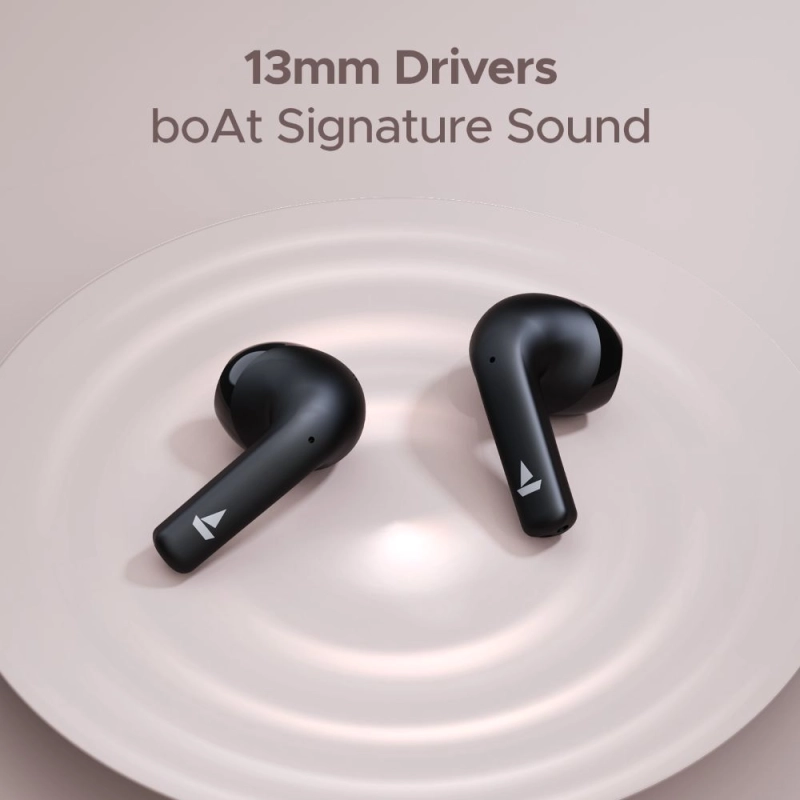 boAt Airdopes Hype True wireless Earbuds with Total Playtime 100 hours Opal Black