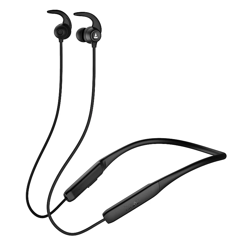 boAt Rockerz 255 Neo in-Ear Bluetooth Neckband with Mic with ENx Tech Upto 25 Hours Playback (Active Black) boAt Rockerz 255 Neo in-Ear Bluetooth Neckband with Mic with ENx Tech Upto 25 Hours Playback (Active Black)