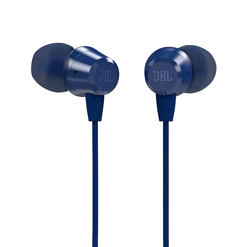 JBL C50HI, Wired in Ear Headphones with Mic Lightweight And Comfortable Fit Blue JBL C50HI, Wired in Ear Headphones with Mic Lightweight And Comfortable Fit Blue