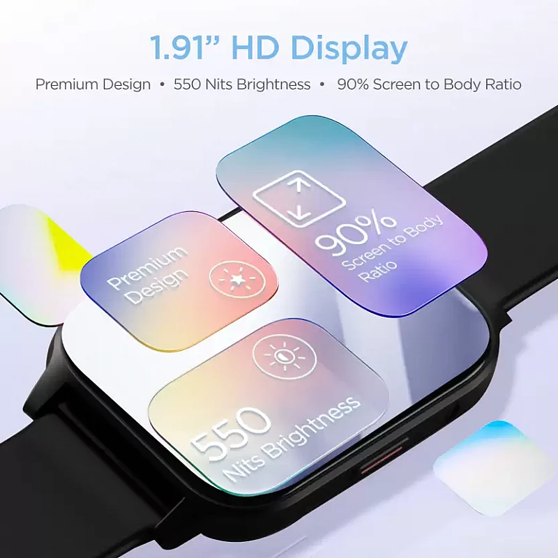 boAt Storm Connect Plus with 1.91" HD Display, Bluetooth Calling, ENx Technology Smartwatch (Active Black Strap, Free Size) boAt Storm Connect Plus with 1.91" HD Display, Bluetooth Calling, ENx Technology Smartwatch (Active Black Strap, Free Size)