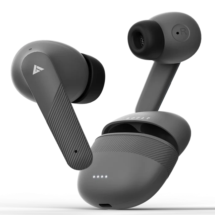 Boult Airbass Z35 with ZEN ENC Mic, 32H Playtime, 45ms Ultra-Low Latency Mode (Graphite Black, True Wireless)