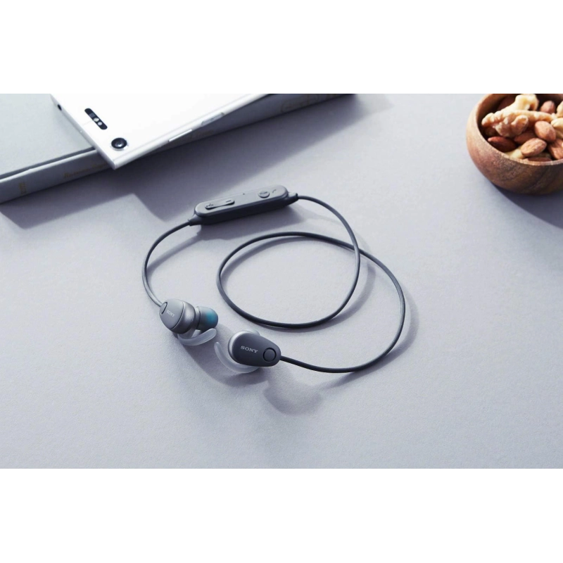 Sony WI-SP600N Wireless Sports Headphones with Noise Cancelling and IPX4 Splash Proof Black
