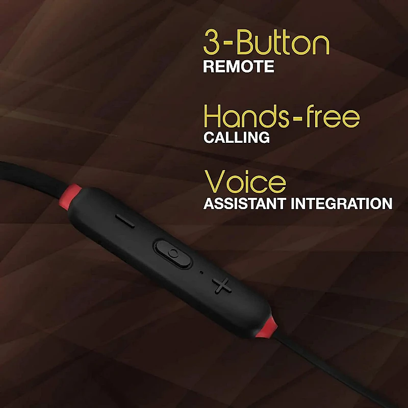 Infinity Glide N120 Bluetooth Wireless In Ear Earphones with Mic Black And Red Infinity Glide N120 Bluetooth Wireless In Ear Earphones with Mic Black And Red