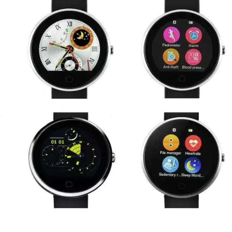 Metronaut X9 Round Dial Smartwatch with Heart Rate Sensor and Pedometer (Black) Metronaut X9 Round Dial Smartwatch with Heart Rate Sensor and Pedometer (Black)