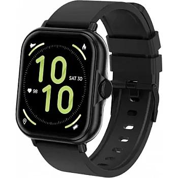 Pebble Spark Ace 1.85 Large HD Display, Health Suite, 100+ Watch Faces, 7 days battery Smartwatch Black